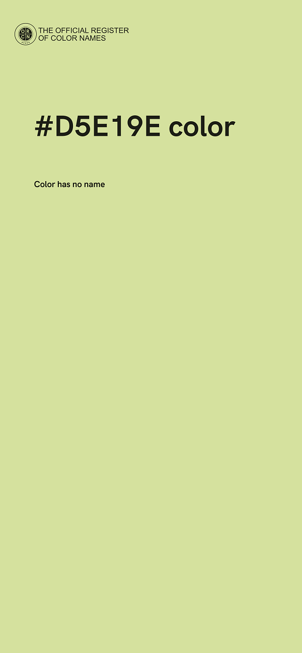 #D5E19E color image