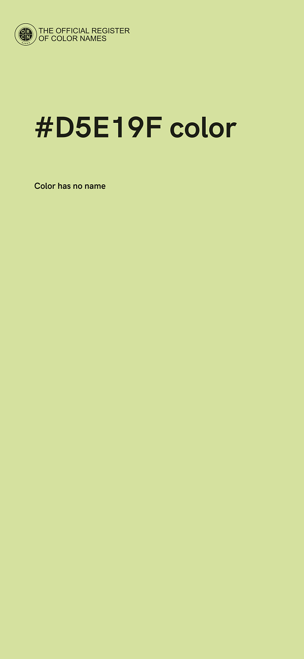 #D5E19F color image