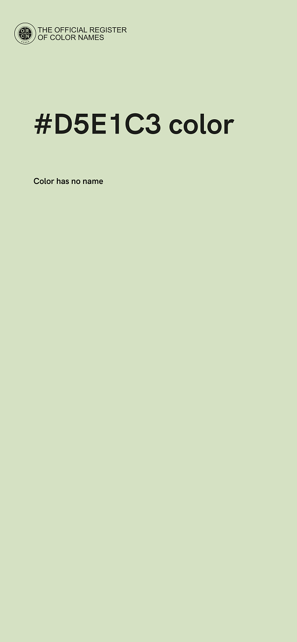 #D5E1C3 color image