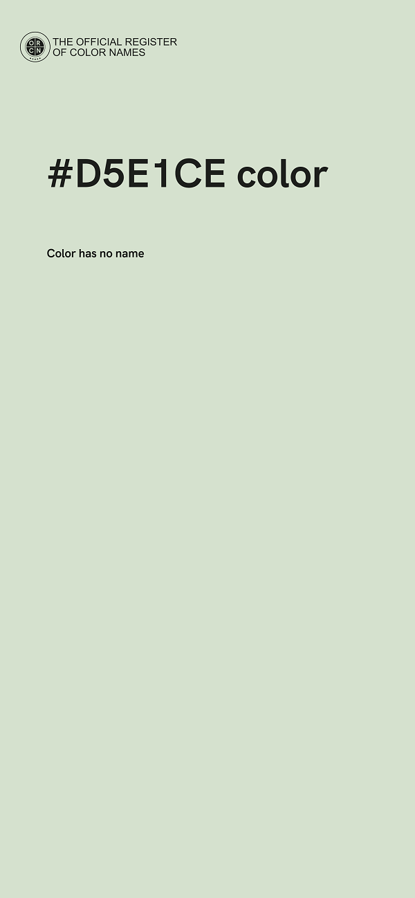 #D5E1CE color image