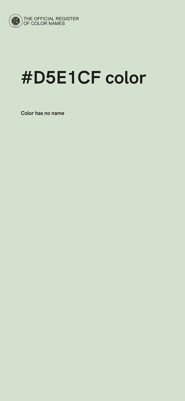 #D5E1CF color image