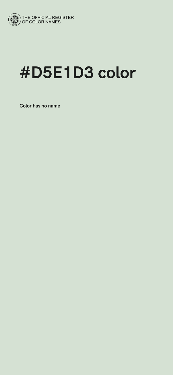 #D5E1D3 color image