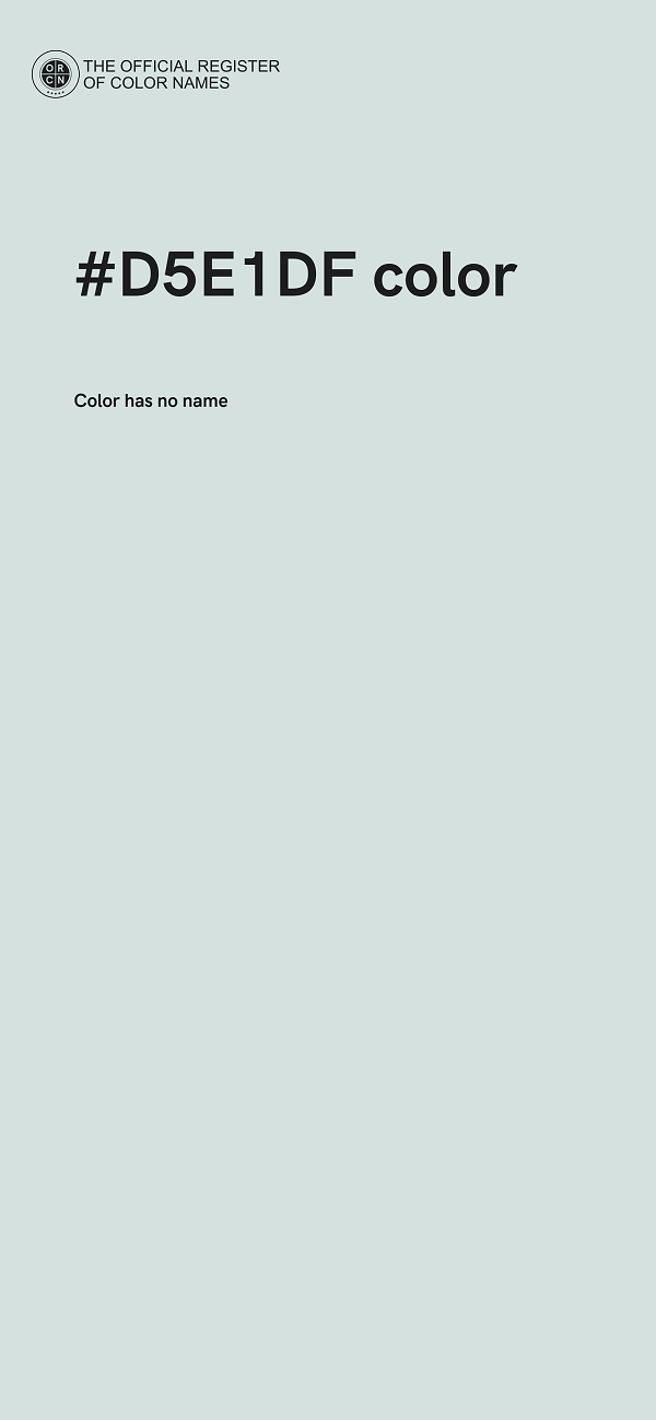 #D5E1DF color image