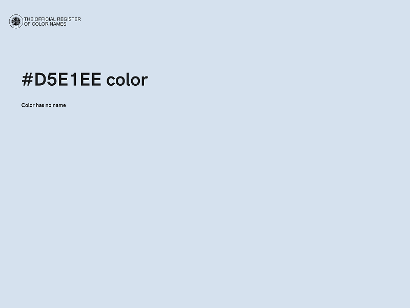 #D5E1EE color image