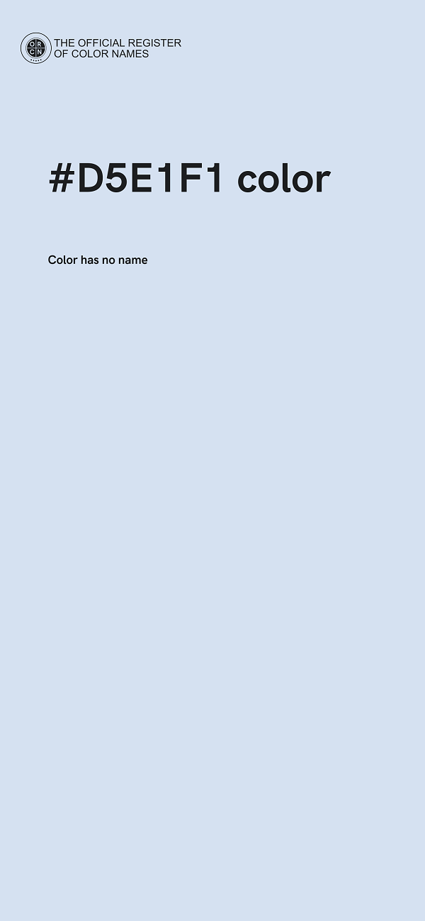 #D5E1F1 color image