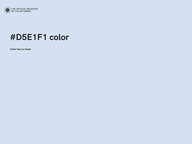 #D5E1F1 color image