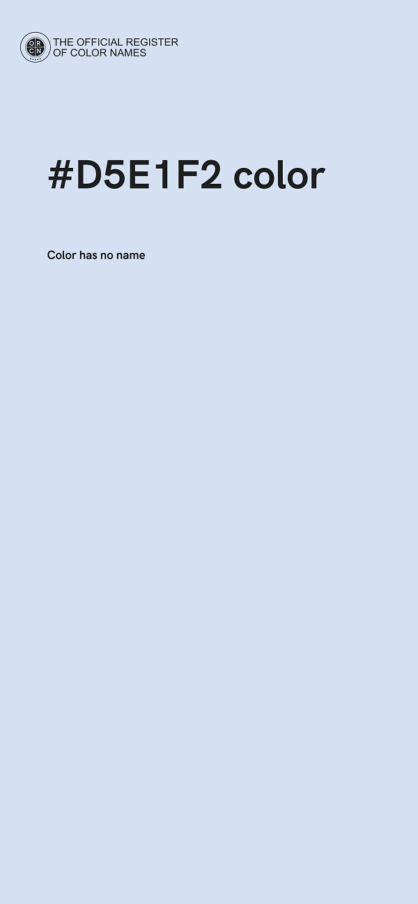 #D5E1F2 color image