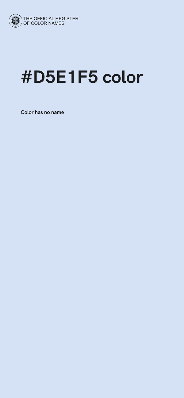 #D5E1F5 color image