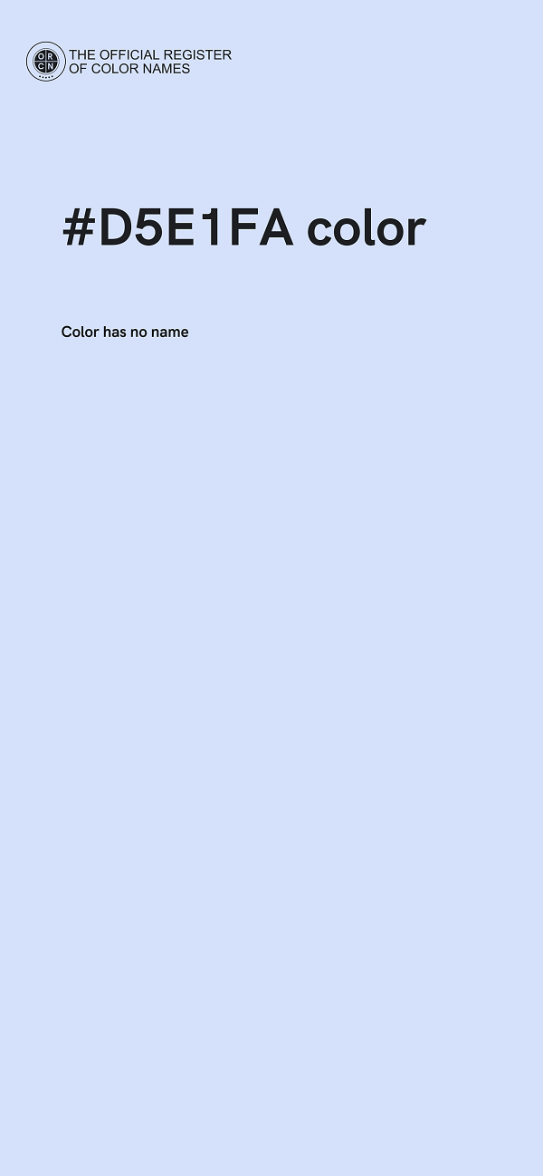 #D5E1FA color image