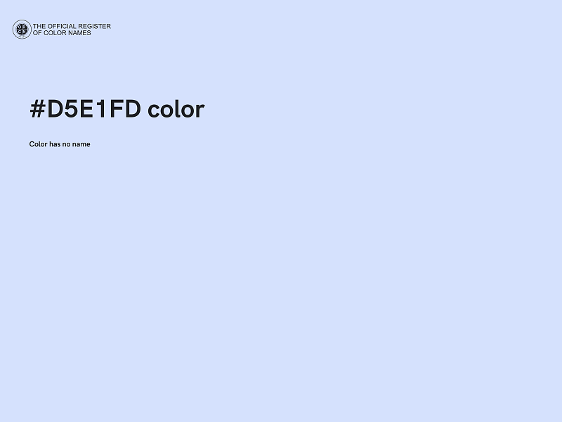#D5E1FD color image