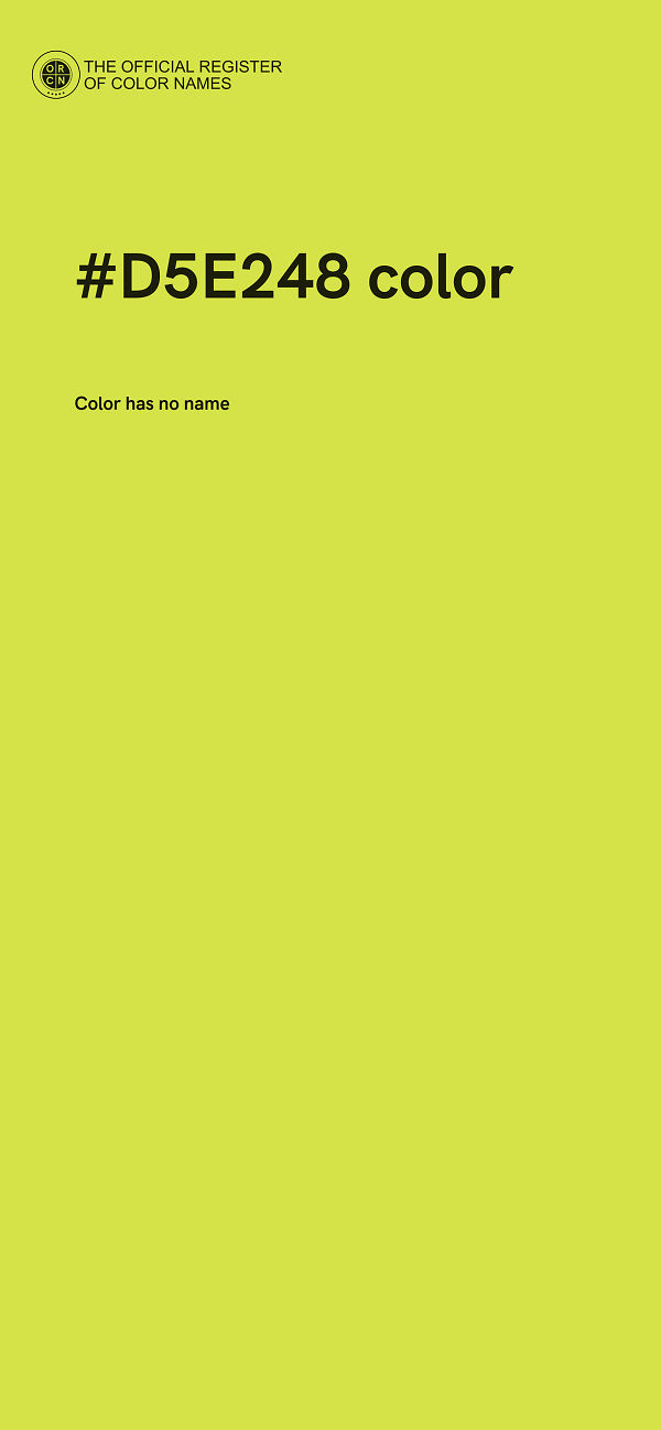 #D5E248 color image