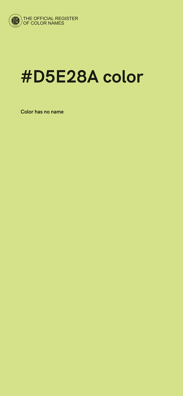 #D5E28A color image