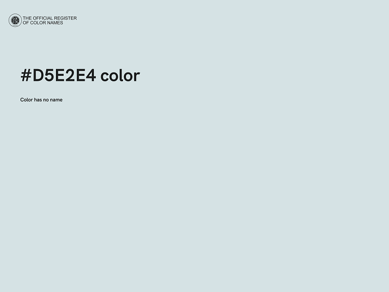 #D5E2E4 color image