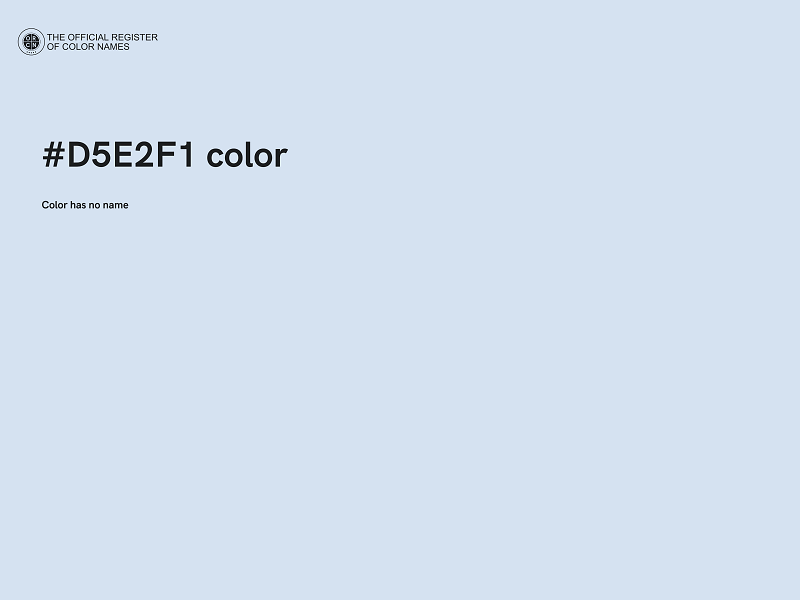 #D5E2F1 color image