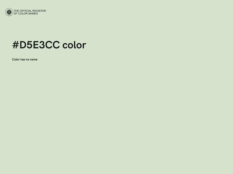 #D5E3CC color image