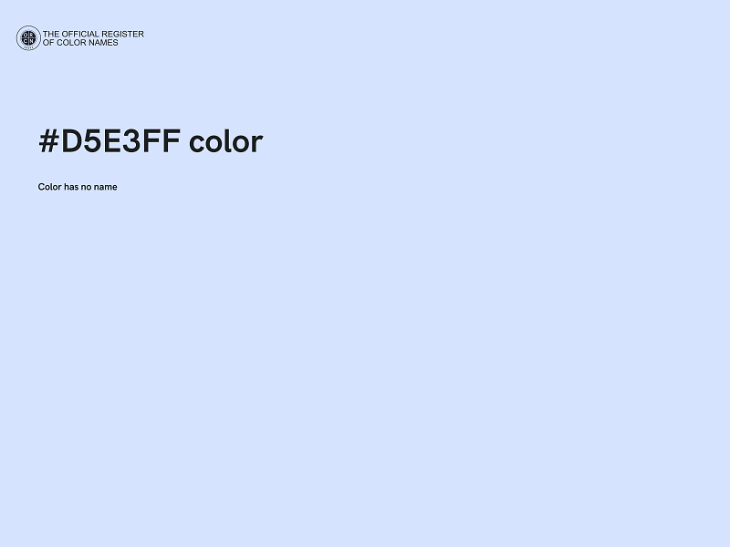 #D5E3FF color image