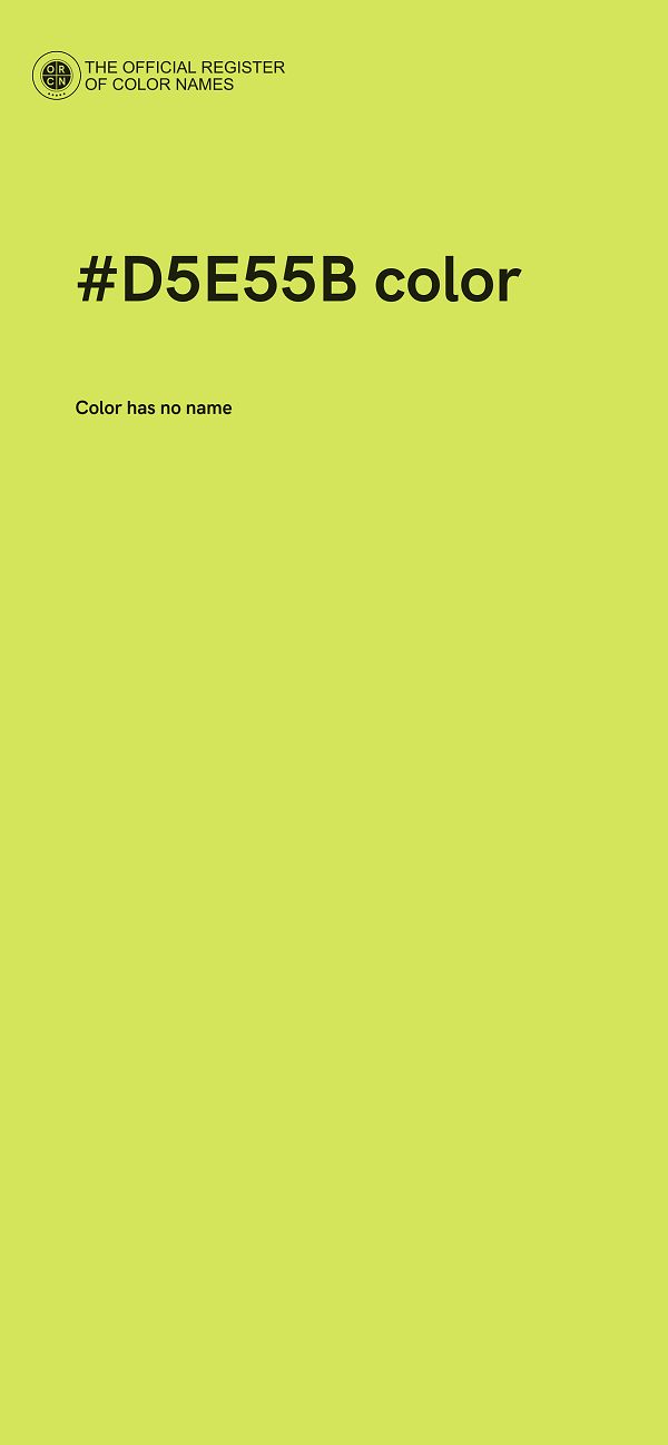 #D5E55B color image