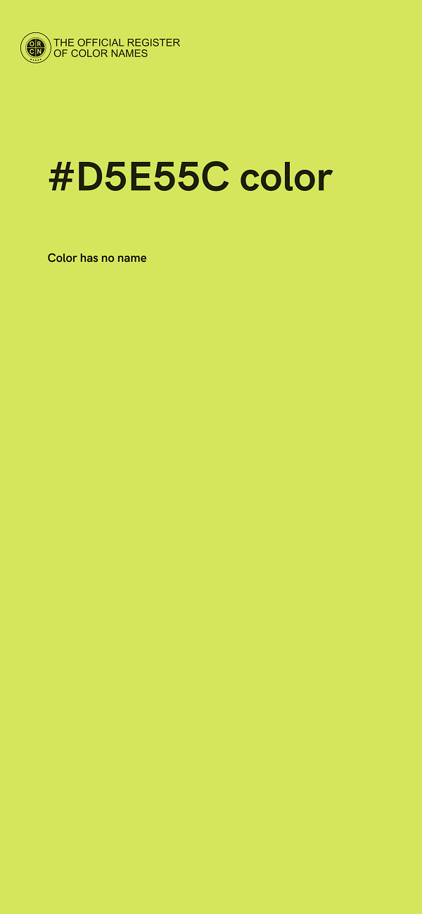 #D5E55C color image
