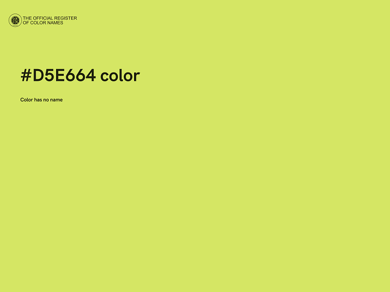 #D5E664 color image