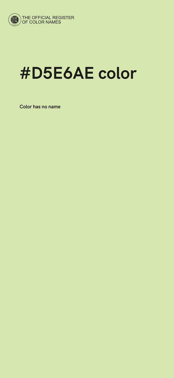 #D5E6AE color image