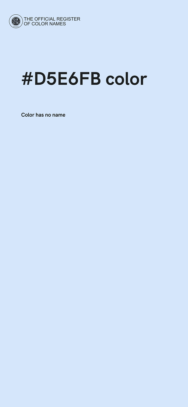 #D5E6FB color image