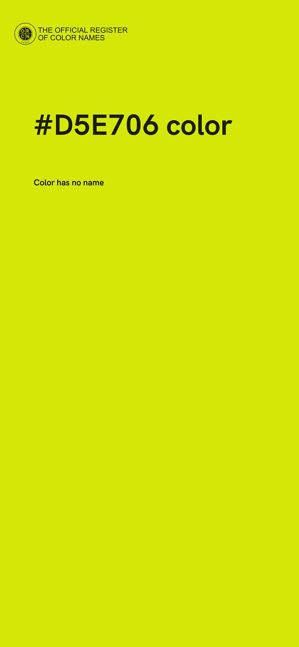 #D5E706 color image