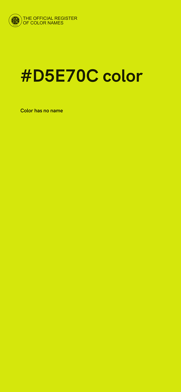 #D5E70C color image
