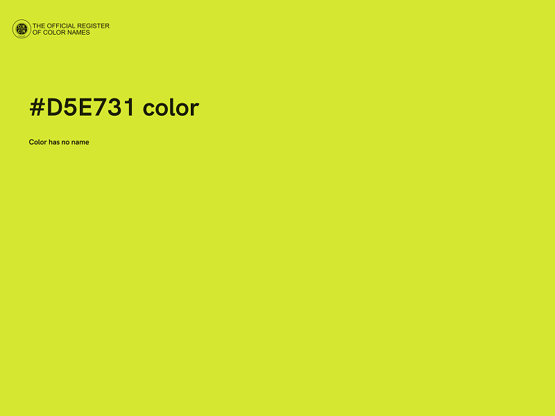 #D5E731 color image