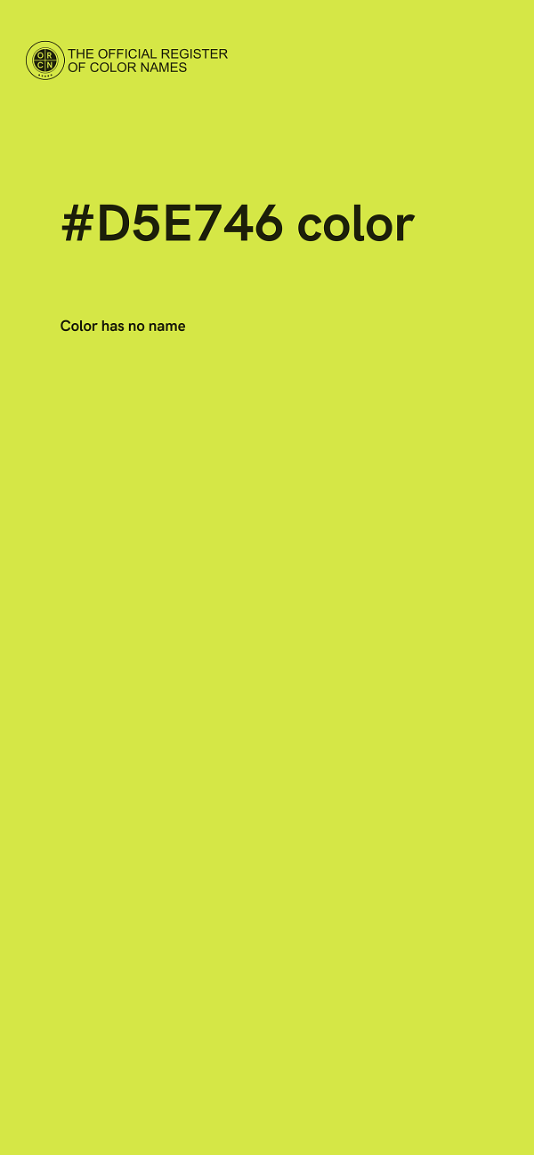 #D5E746 color image