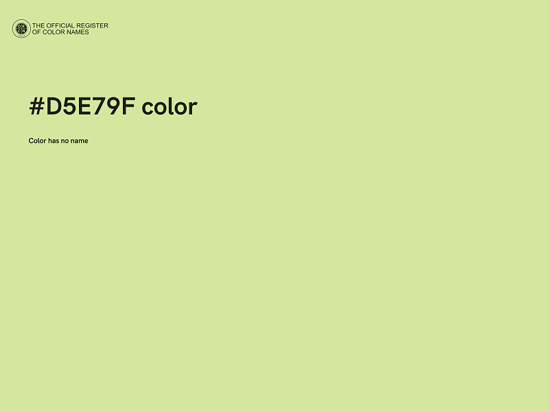 #D5E79F color image