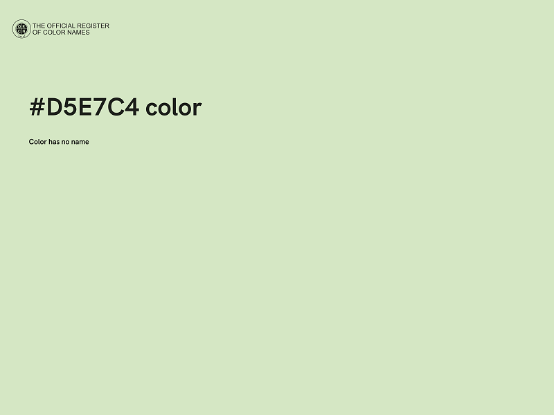 #D5E7C4 color image