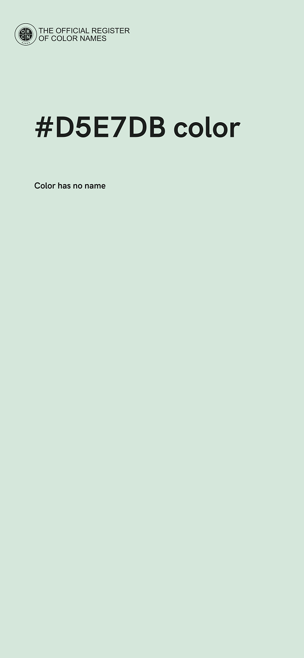 #D5E7DB color image