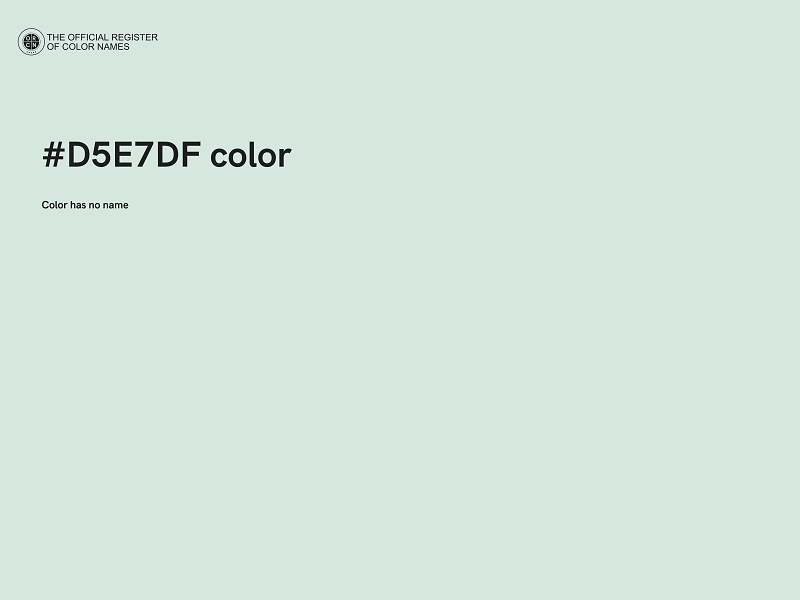 #D5E7DF color image