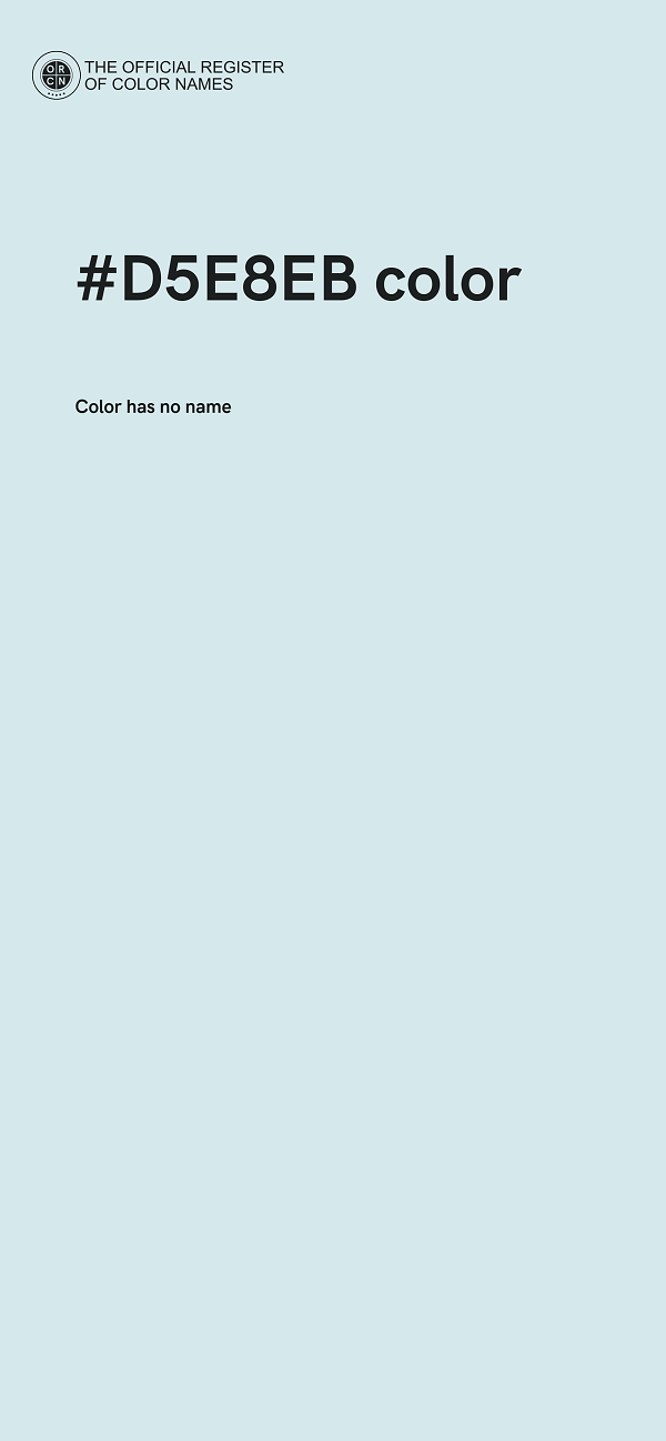#D5E8EB color image