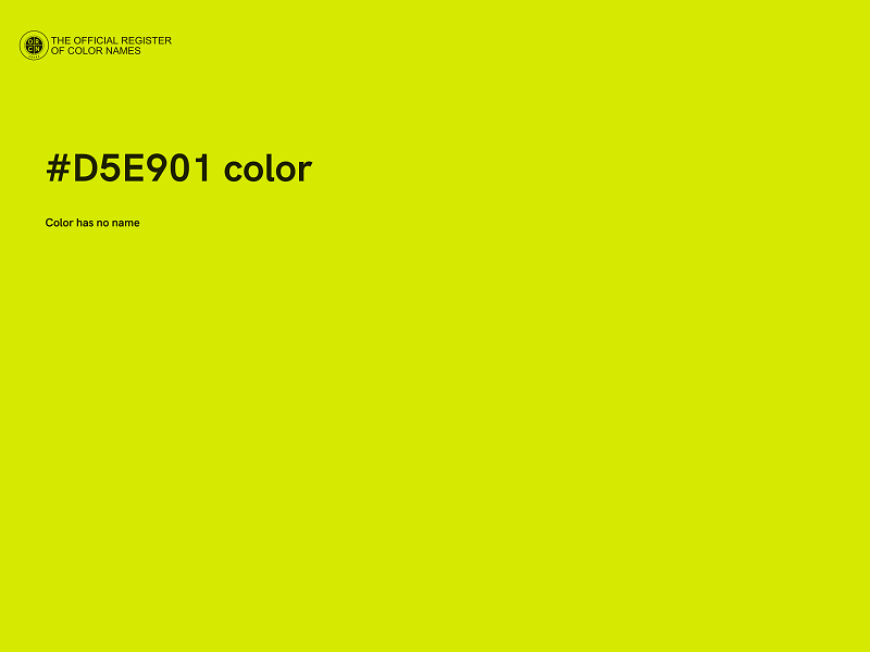 #D5E901 color image
