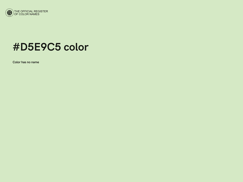 #D5E9C5 color image