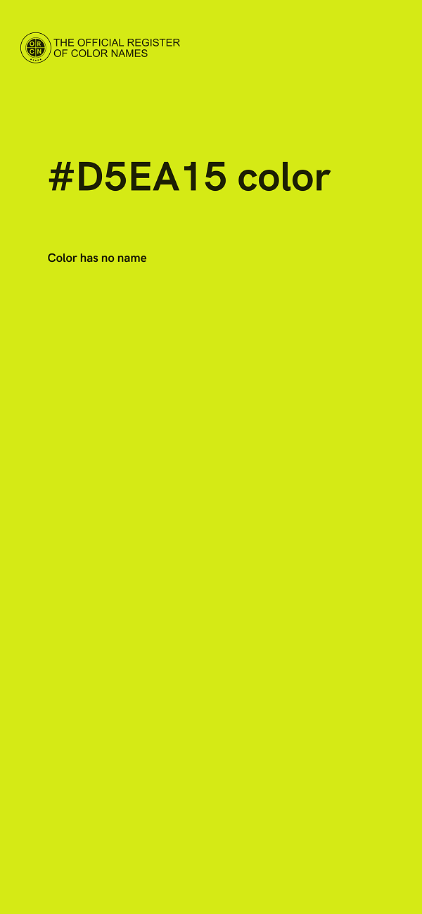 #D5EA15 color image