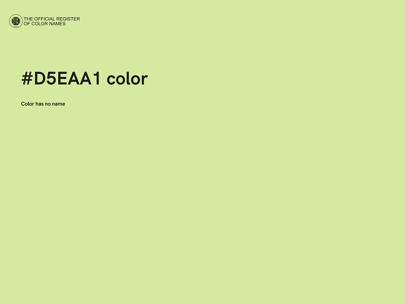#D5EAA1 color image