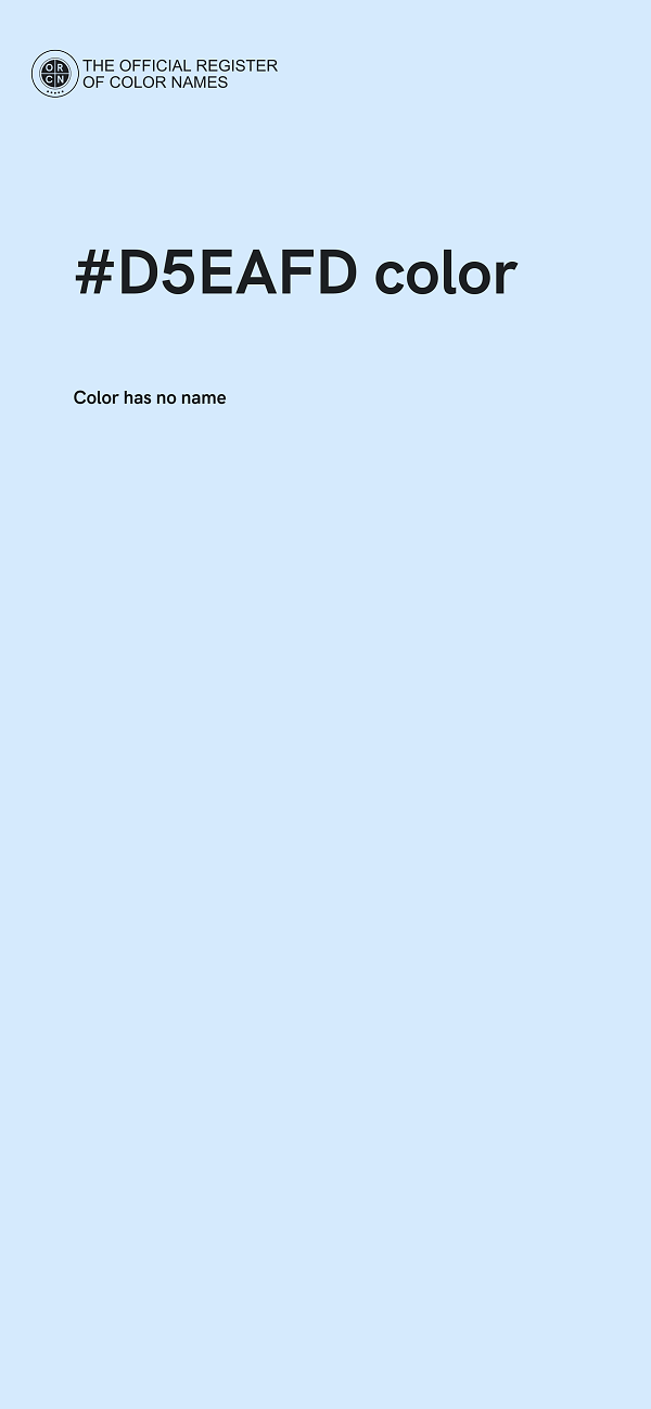#D5EAFD color image