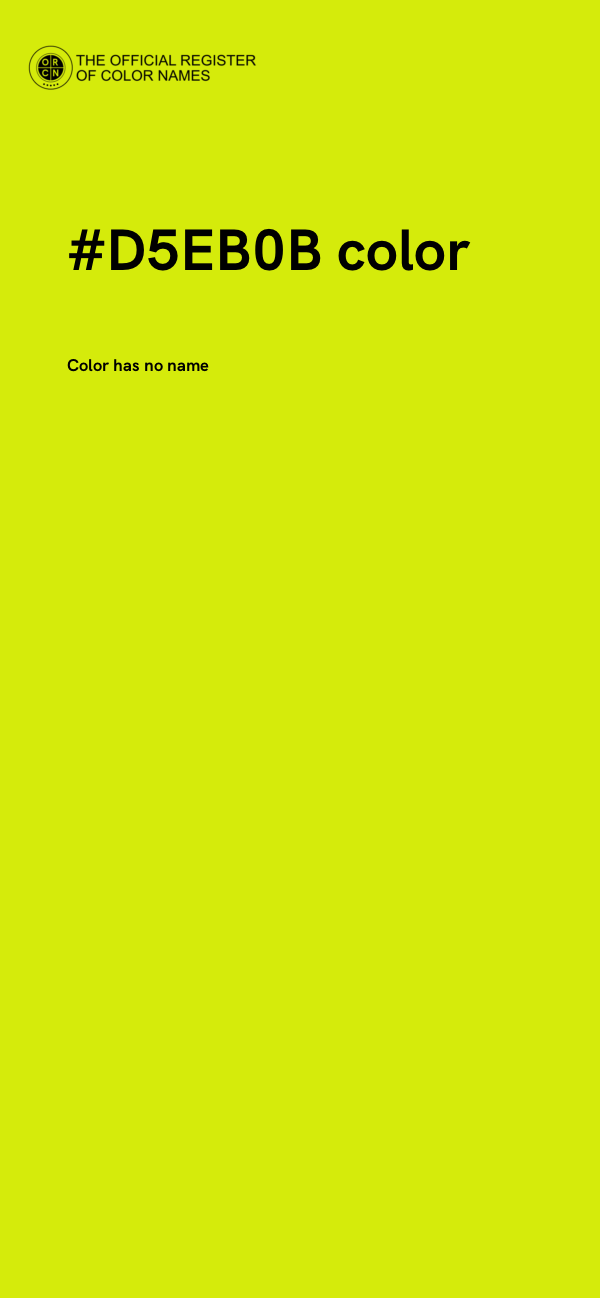 #D5EB0B color image