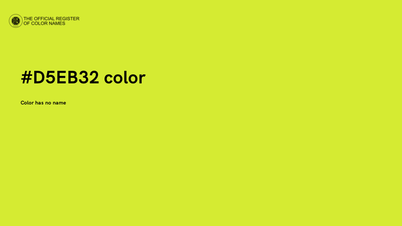 #D5EB32 color image