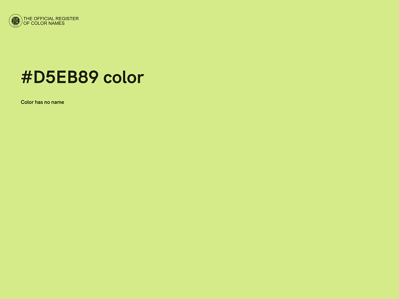 #D5EB89 color image