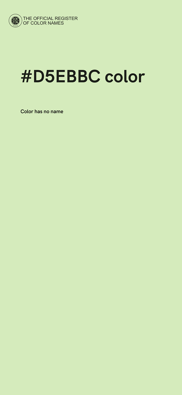 #D5EBBC color image