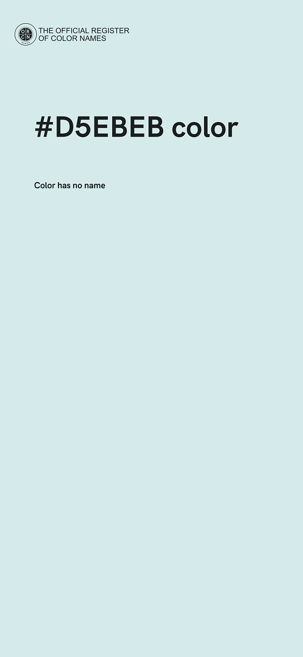 #D5EBEB color image