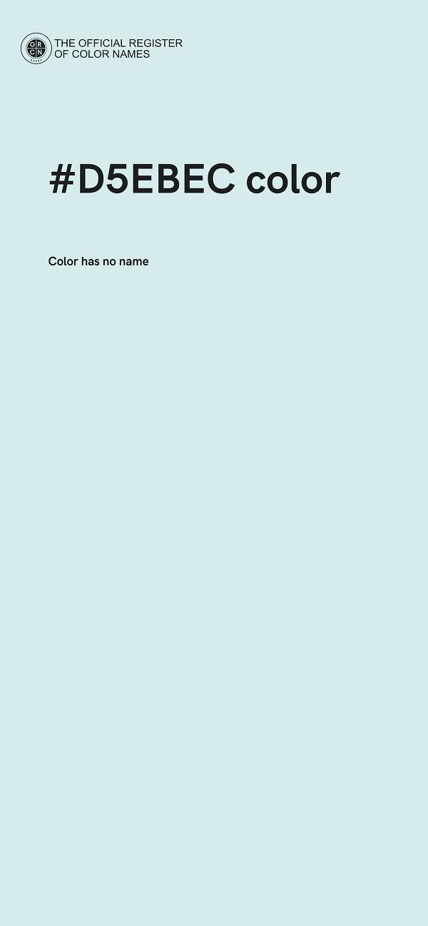 #D5EBEC color image