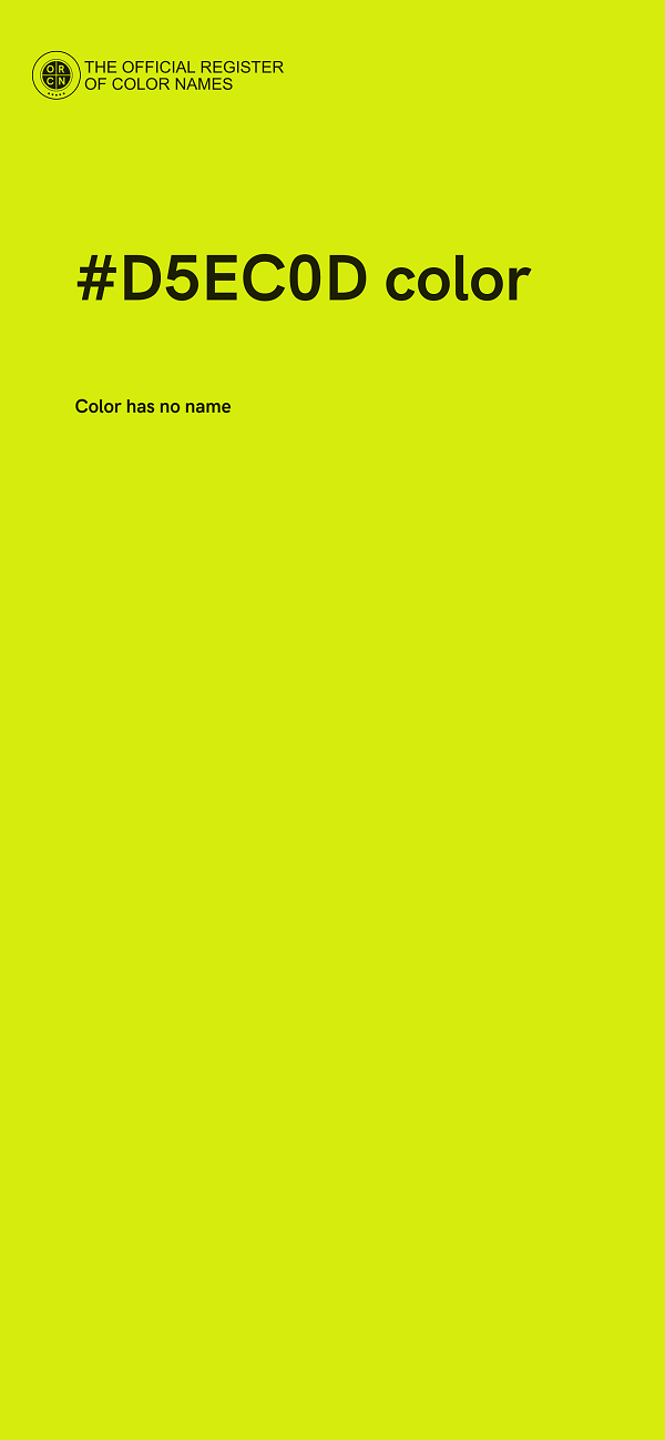 #D5EC0D color image