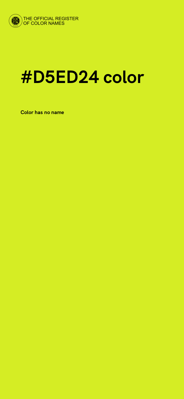#D5ED24 color image