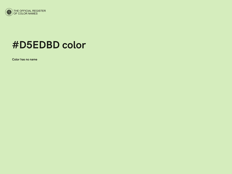 #D5EDBD color image