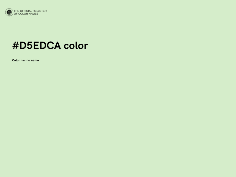 #D5EDCA color image