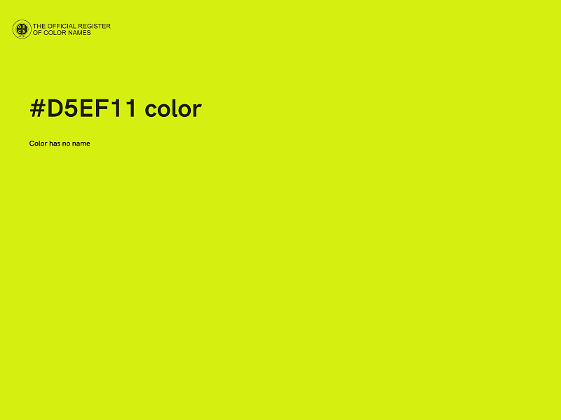 #D5EF11 color image